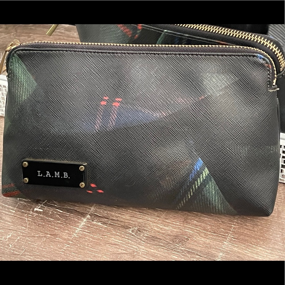 L.A.M.B. Barely used Vintage plaid cosmetic case